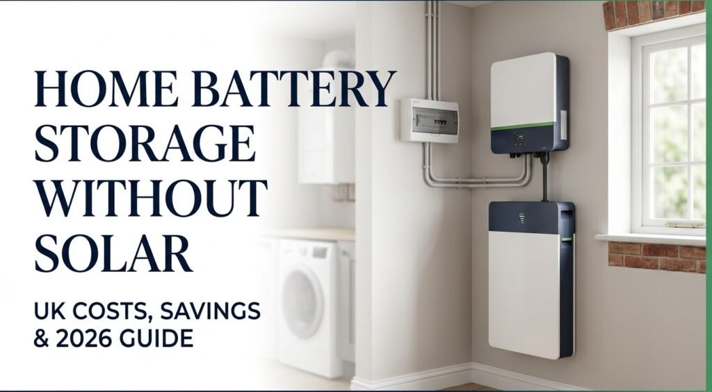 Read more about the article Home Battery Storage Without Solar UK (2026): Costs, Savings & Is It Worth It?