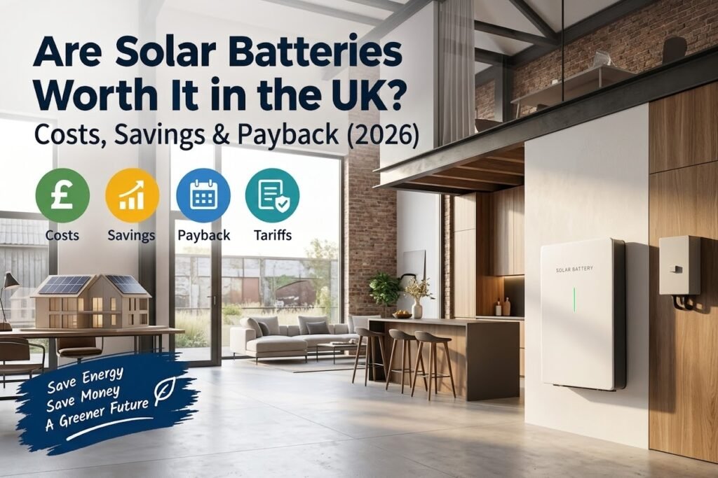 Read more about the article Are Solar Batteries Worth It in the UK? Costs, Savings & Payback (2026)