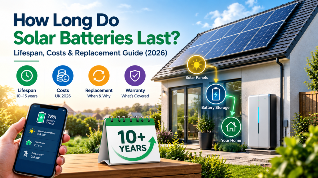 Read more about the article How Long Do Solar Batteries Last? Lifespan, Costs & Replacement Guide (2026)