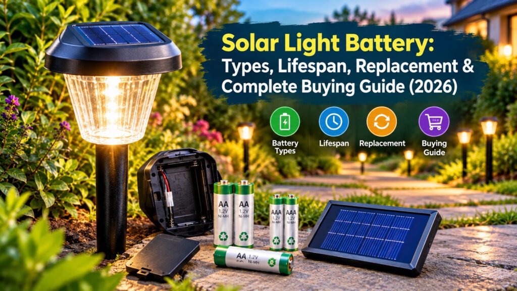 Read more about the article Solar Light Battery: Types, Lifespan, Replacement & Complete Buying Guide (2026)